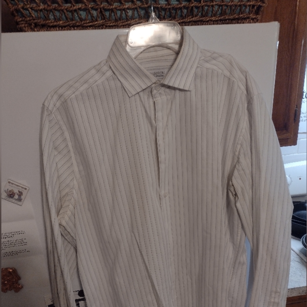 Collection by Michael Strahan XTall 36/37 Cotton Wrinkle Free Mechanical Stetch